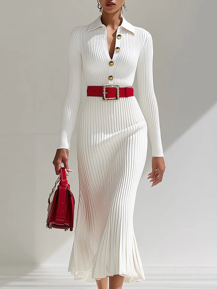 ROSAMARIA - Abito Elegante dalla Raffinata Lavorazione