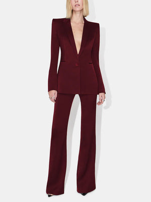 SCOLASTICA - Tailleur 2 pezzi bordeaux effetto scolpito
