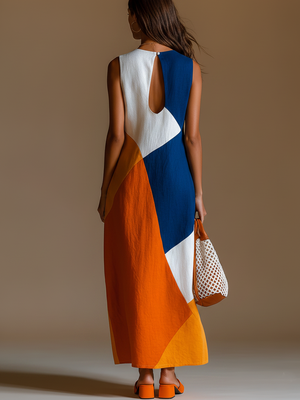 BEATRICE - Maxi Dress Color Block