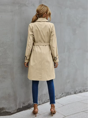 CARINOLA - Trench da donna doppiopetto con cintura