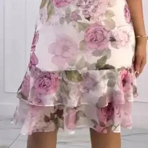 GIULIA - Abito Maxi Rosa Fluido