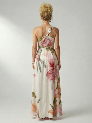 CHIARA - Abito Maxi Floreale Halter