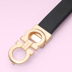 GIULIA - Cintura dorata con doppia fibbia ad anello