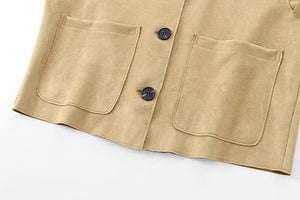 VARSI - Giacca cropped elegante con bottoni