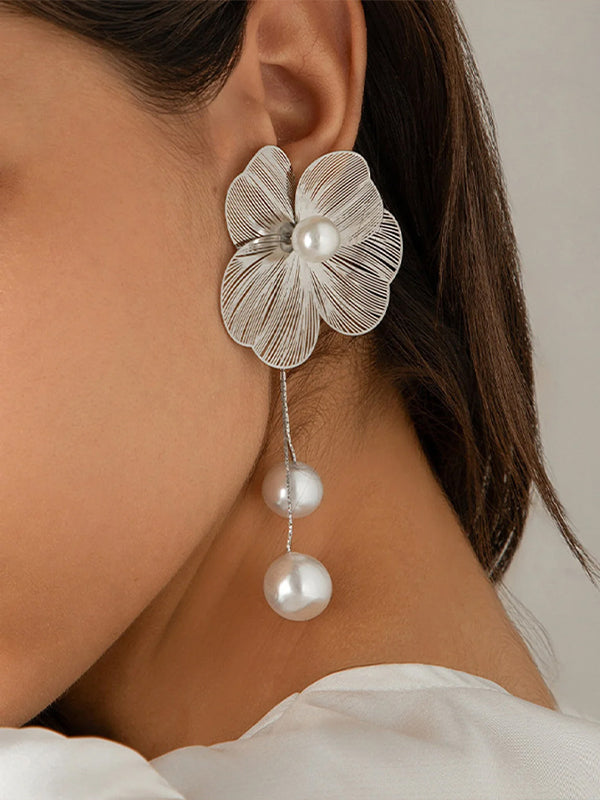 MAGDA - Orecchini a fiore di Ginkgo 3D