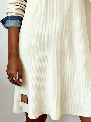 CHIARA - Abito Denim Patchwork Boho