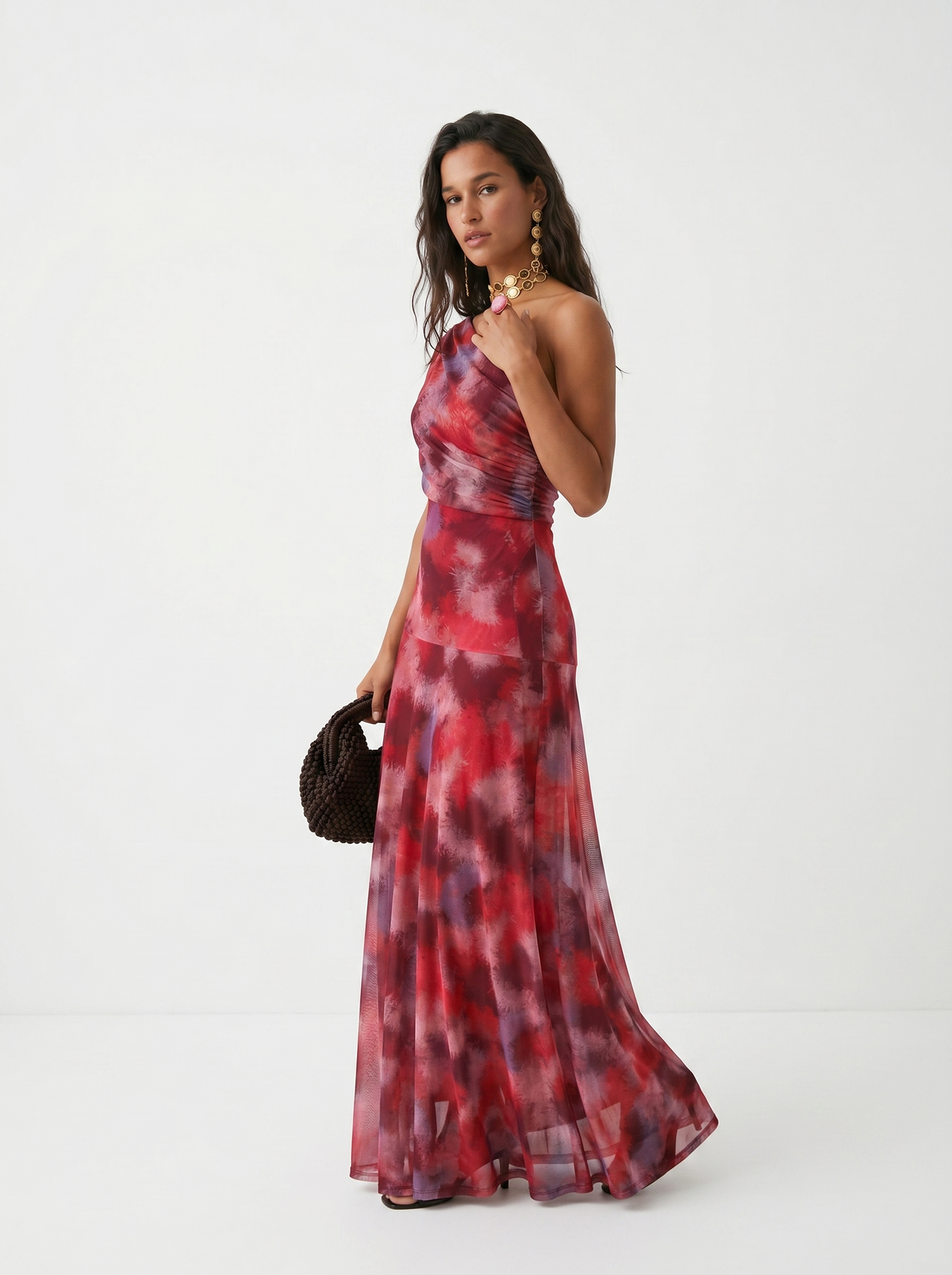 VIRELA - Abito Maxi Spalle Scoperte