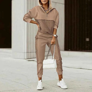 NICOLETTA - Tuta sportiva con zip e vestibilità morbida