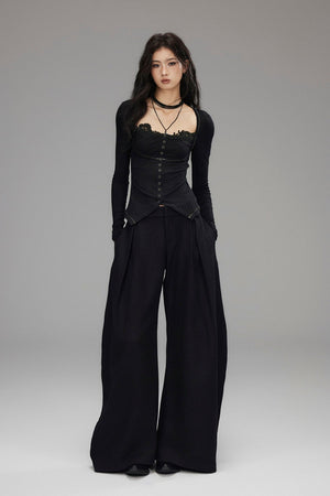 CLEO - Pantaloni sartoriali wide-leg