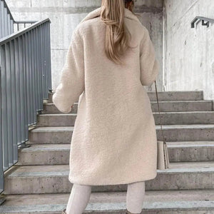 TIGLIETO - Cappotto Teddy lungo e avvolgente