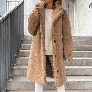 TIGLIETO - Cappotto Teddy lungo e avvolgente