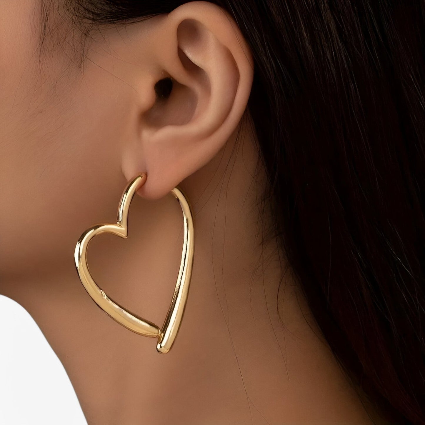 REGINA - Orecchini cuore argento personalizzati eleganti