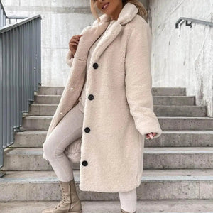 TIGLIETO - Cappotto Teddy lungo e avvolgente