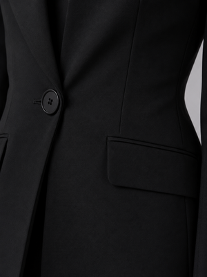 MILLY - Completo donna blazer senza collo e pantaloni palazzo