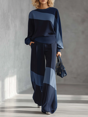 SERAFINA - Completo Sportivo in Felpa Patchwork