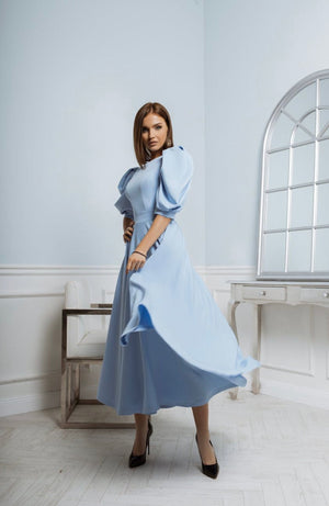 GIULIA - Abito Midi con Vita Sagomata