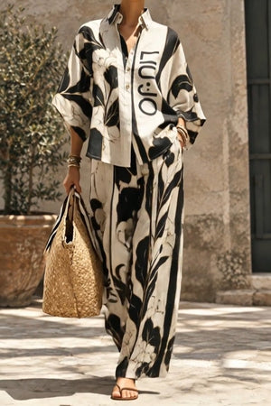 Coordinato • Stampa astratta a blocchi — Cleopatra — SHOT 1