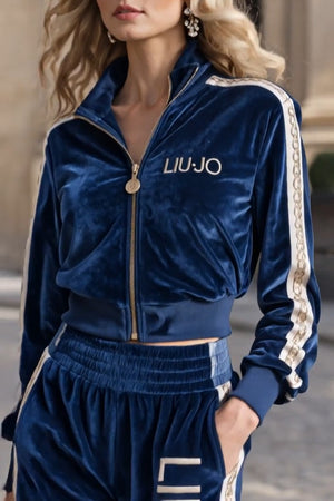 LIUJO Coordinato • Velluto • Bande laterali rosse — Elvira — SHOT 3