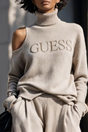 GUESS 6 X Coordinato • Maglia morbida • Collo alto e spalla scoperta — Irene — SHOT 4